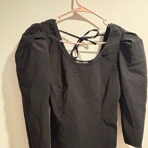 Primark Elegant Black Tie-Back Top